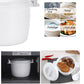 Portable Microwave Oven Rice Cooker Multifunctional Steamer Thermal Insulation Bento Lunch Box Food Grade PP Steaming Utensils