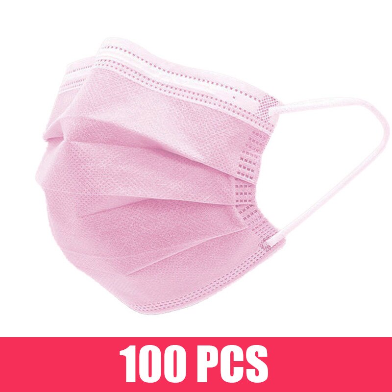 10-200pcs Surgical Face mask Disposable Black Non-wove  Filter Medical masks Certified surgical mask security protection masque