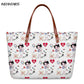 INSTANTARTS Cartoon Nurse Print Women Casual Work Handbags Large Capacity Tote Hospital Paramedical Fashion Travel Shoulder Bag