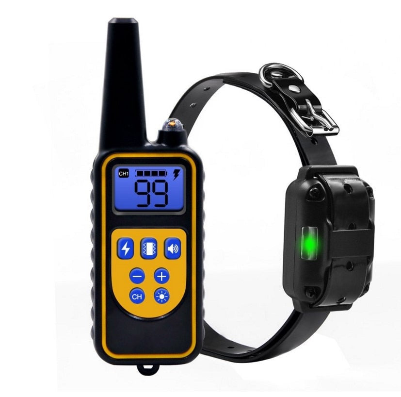 800yd Electric remote Dog Training Collar Waterproof Rechargeable LCD Display for All Size beep Shock Vibration mode 40%off