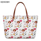 INSTANTARTS Cartoon Nurse Print Women Casual Work Handbags Large Capacity Tote Hospital Paramedical Fashion Travel Shoulder Bag