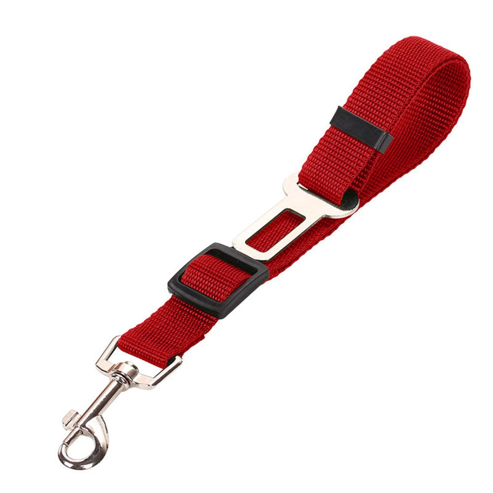 Pet Supplies Car Seat Belt Dog Seat Belt Dog Leash Vehicle Belt Adjustable Cushioning Elastic Reflective Safety Rope for Dog Cat