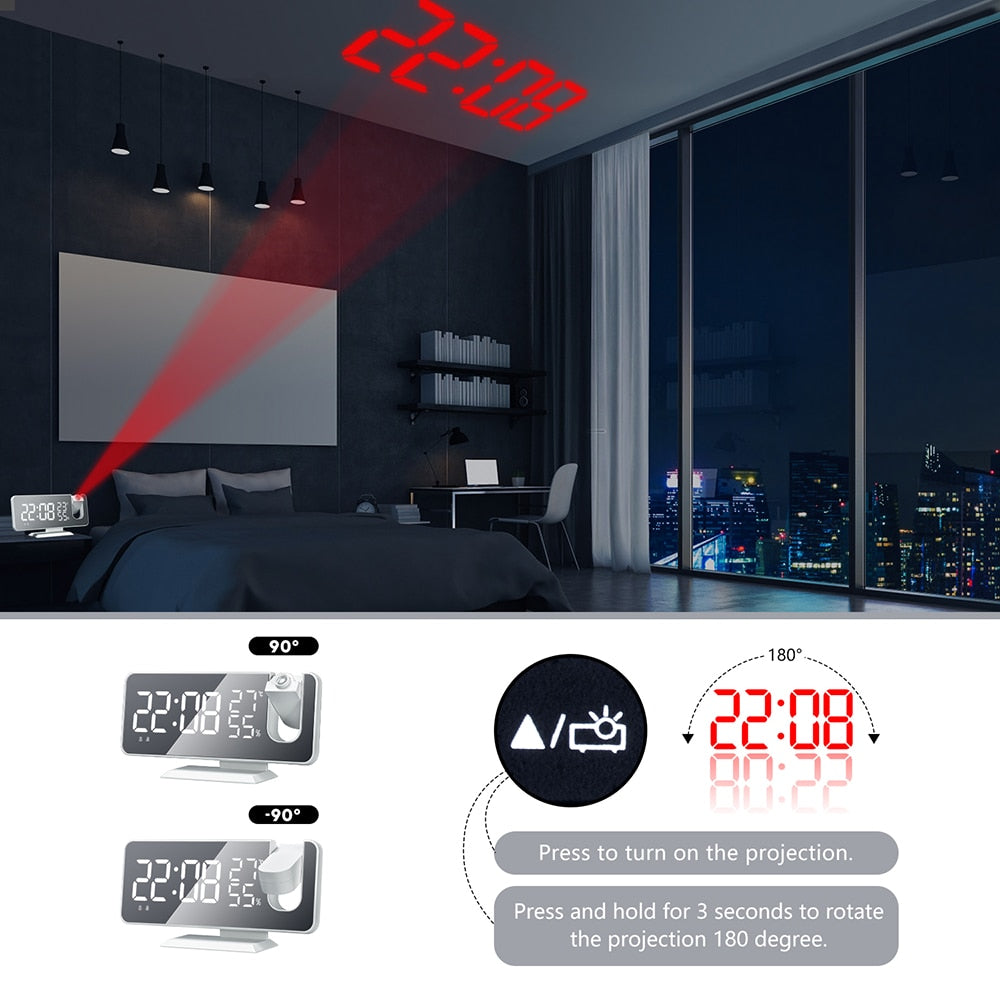 FM Radio LED Digital Smart Alarm Clock