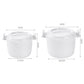Portable Microwave Oven Rice Cooker Multifunctional Steamer Thermal Insulation Bento Lunch Box Food Grade PP Steaming Utensils