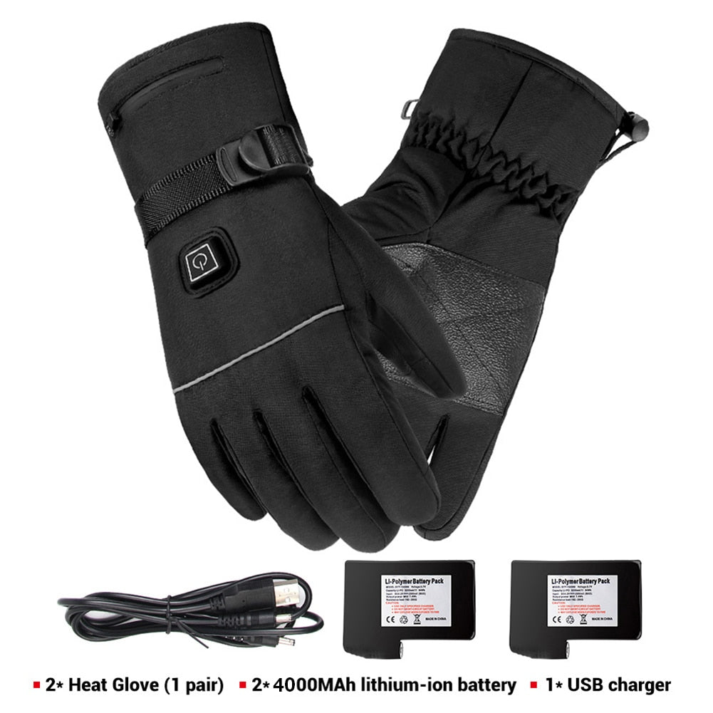 Heated Gloves 3.7V Rechargeable Battery Powered Electric Heated Hand Warmer for Hunting Fishing Skiing Cycling