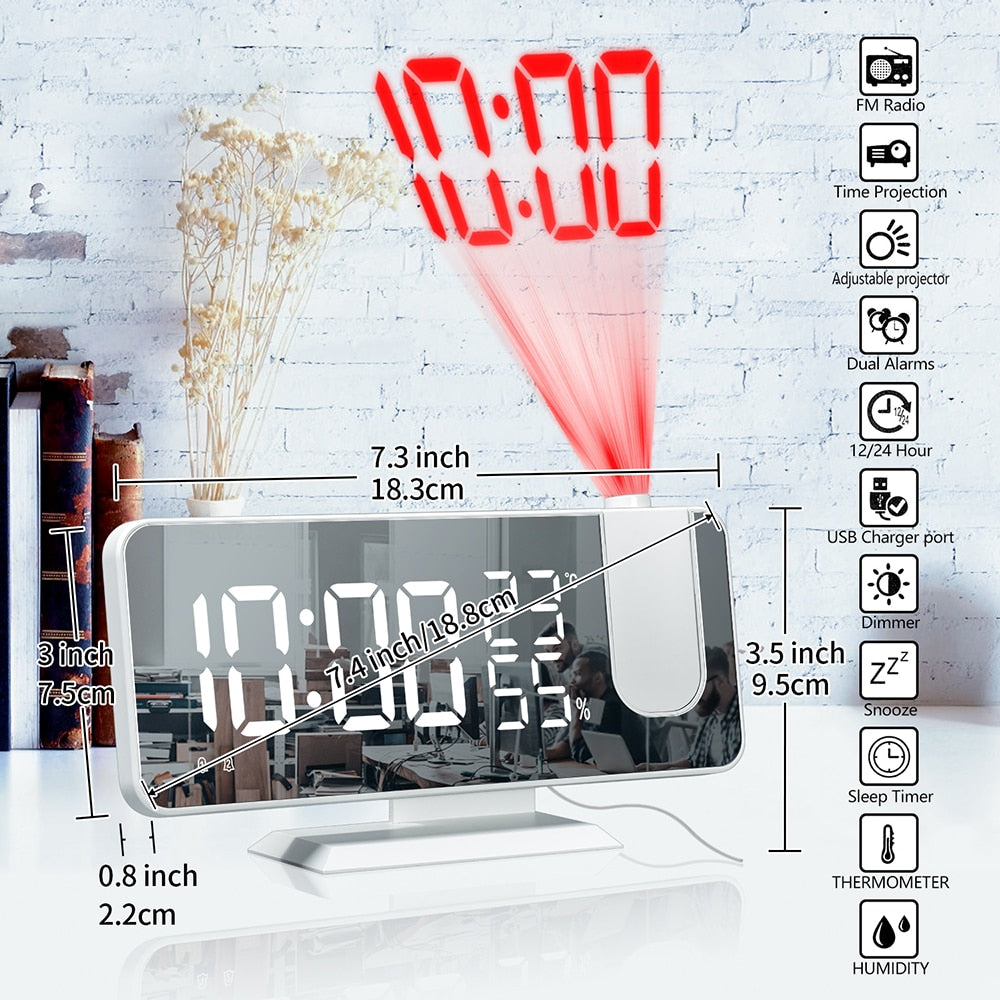 FM Radio LED Digital Smart Alarm Clock