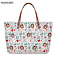 INSTANTARTS Cartoon Nurse Print Women Casual Work Handbags Large Capacity Tote Hospital Paramedical Fashion Travel Shoulder Bag