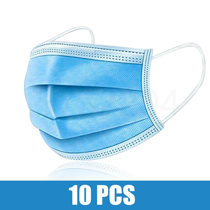 10-200pcs Surgical Face mask Disposable Black Non-wove  Filter Medical masks Certified surgical mask security protection masque