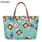 INSTANTARTS Cartoon Nurse Print Women Casual Work Handbags Large Capacity Tote Hospital Paramedical Fashion Travel Shoulder Bag