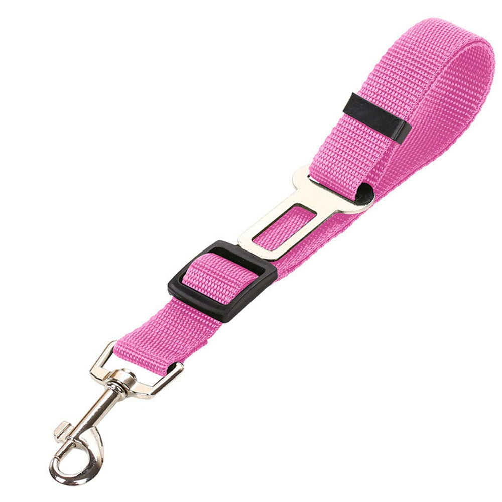 Pet Supplies Car Seat Belt Dog Seat Belt Dog Leash Vehicle Belt Adjustable Cushioning Elastic Reflective Safety Rope for Dog Cat