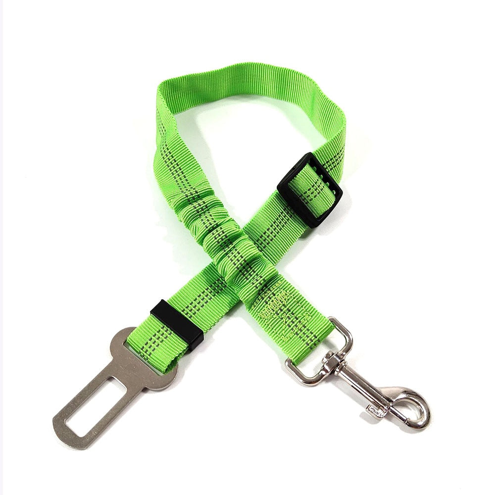 Pet Supplies Car Seat Belt Dog Seat Belt Dog Leash Vehicle Belt Adjustable Cushioning Elastic Reflective Safety Rope for Dog Cat