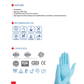 Nitrile Gloves -10 Boxes (8.49$/Box of 100pcs-100% Nitrile Patient Examination Gloves/ FDA 510(K), 4Mil - Nitrilium)