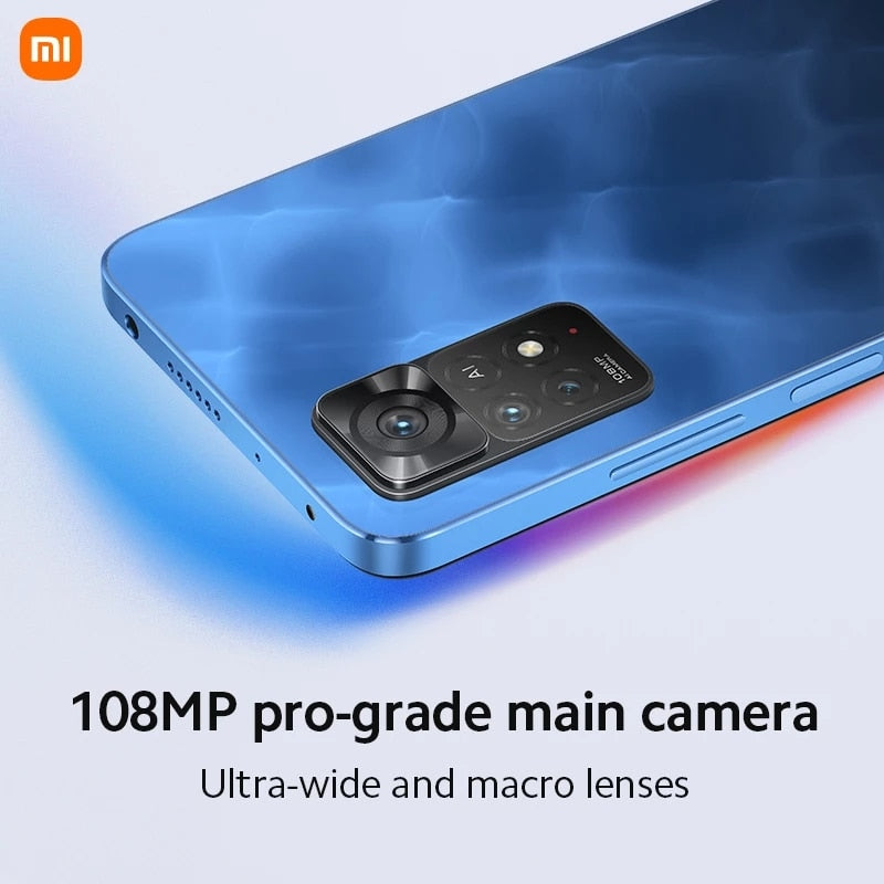 Global Version Xiaomi Redmi Note 11 Pro 5G 64/128GB Smartphone Octa Core Snapdragon 695 108MP Camera 67W Turbo Charging 5000mAh