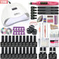 Manicure Set With 120W/80W/54W Led Nail Lamp Nail Set 35000RPM Nail drill Machine 40 Color UV Polish Gel Nail Kit Tools Set