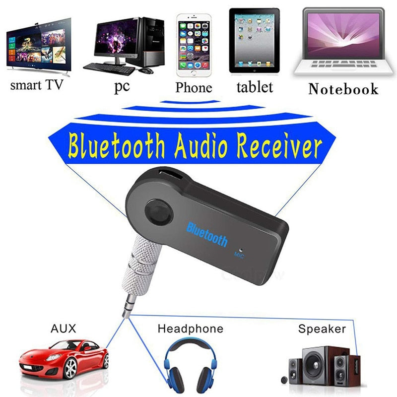 Aux Car Bluetooth Receiver 5.0 Bluetooth Receiver Audio Adapter Audio Conversion