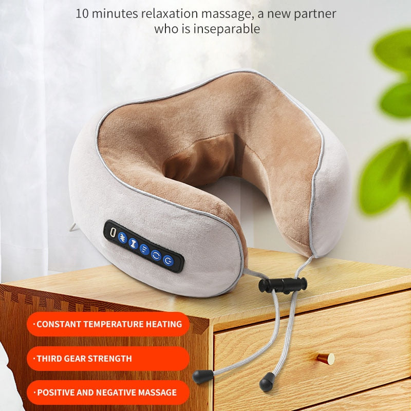 Electric U Shaped Pillow Neck Massager