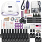 Manicure Set With 120W/80W/54W Led Nail Lamp Nail Set 35000RPM Nail drill Machine 40 Color UV Polish Gel Nail Kit Tools Set