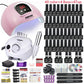 Manicure Set With 120W/80W/54W Led Nail Lamp Nail Set 35000RPM Nail drill Machine 40 Color UV Polish Gel Nail Kit Tools Set