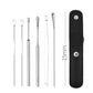 5/6 Pcs Stainless Steel Earpick Set Ear Vax Remover Double-Headed Spiral Cleaning Tools Curette Spoon Care