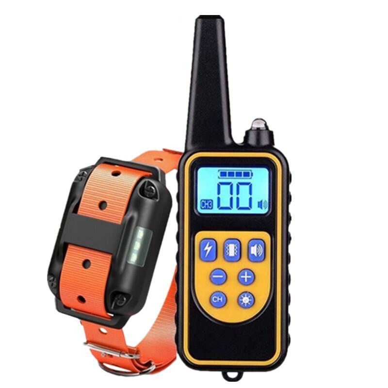 800yd Electric remote Dog Training Collar Waterproof Rechargeable LCD Display for All Size beep Shock Vibration mode 40%off