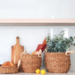 Savar Basket with White Handle