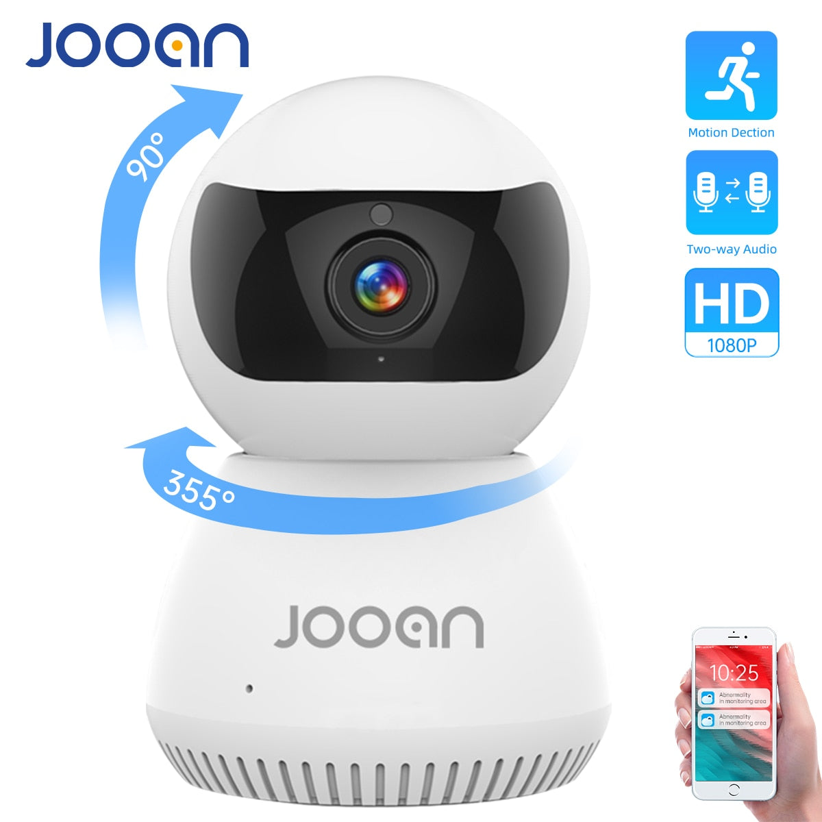 JOOAN IP Camera 1080p Wireless Home Security IP Camera Surveillance Camera 2.4G Wifi CCTV Camera Baby Monitor