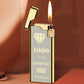 NEW Personality Metal Slim Wheel Lighter Gadgets For Men Mini Cigarette Lighter Butane Gas Lighter Open Flame Unusual light