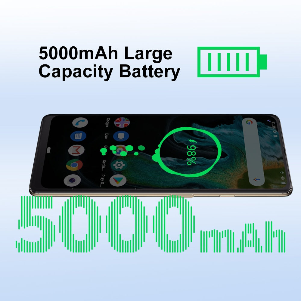 Cubot MAX 3 Smartphone 6.95&quot; Ultra Large Full Screen 5000mAh 64GB ROM Mobile Phone 48MP Triple Camera Celular NFC Android 11 OTG