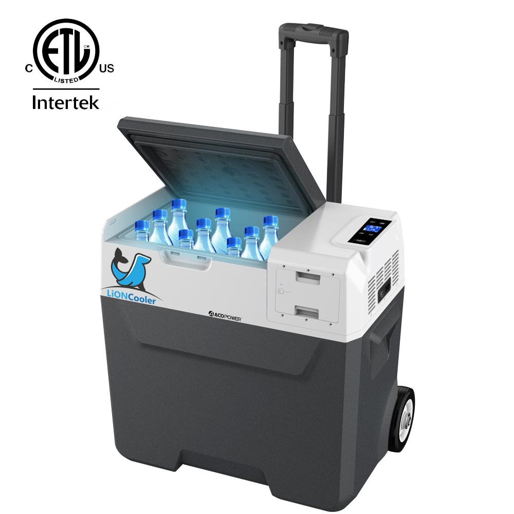 ACOPOWER LionCooler X50A Combo, Portable Solar Freezer (52 Quart Capacity) & Extra Backup 173Wh Battery