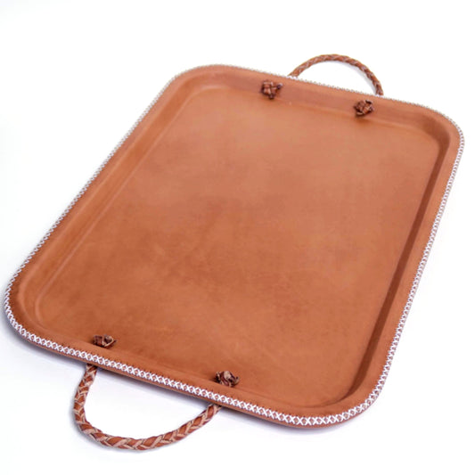 Hermana | Serving Tray with Braided Handles