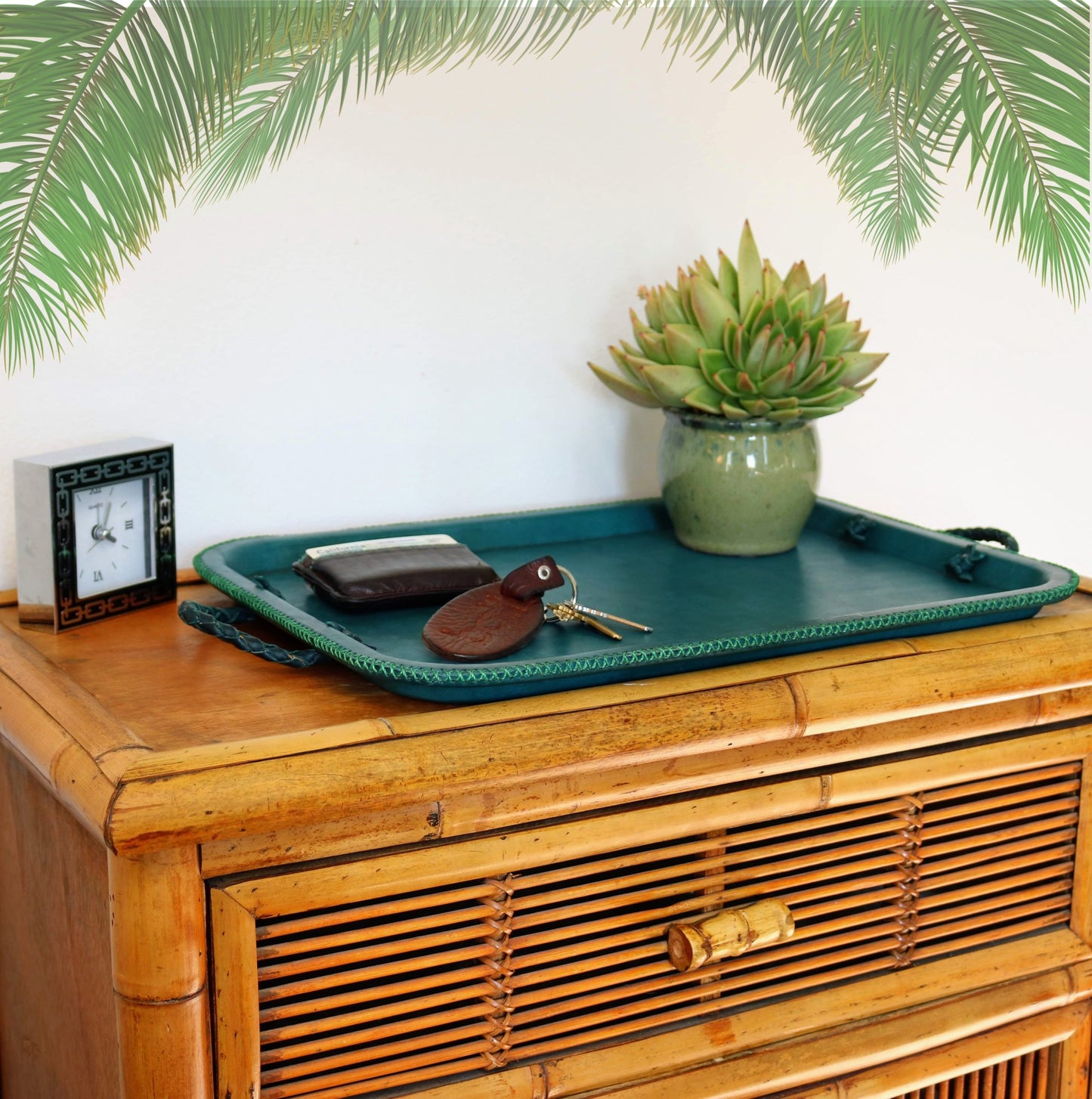 Hermana | Serving Tray with Braided Handles