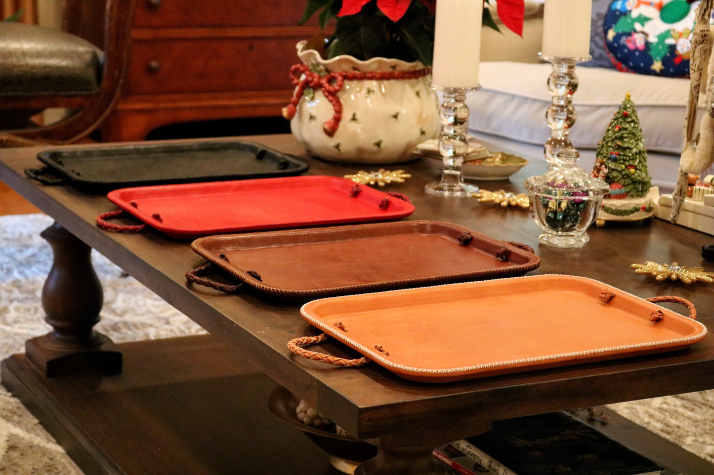 Hermana | Serving Tray with Braided Handles