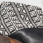 Tatreez Ankle Boot - Black and Ecru