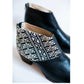 Tatreez Ankle Boot - Black and Ecru