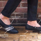 Tatreez Ankle Boot - Black and Ecru