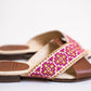 Tatreez Cross Sandal - Berry