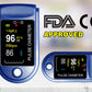 Pulse Fingertip Oximeter Blood Oxygen SpO2 Monitor Battery Included