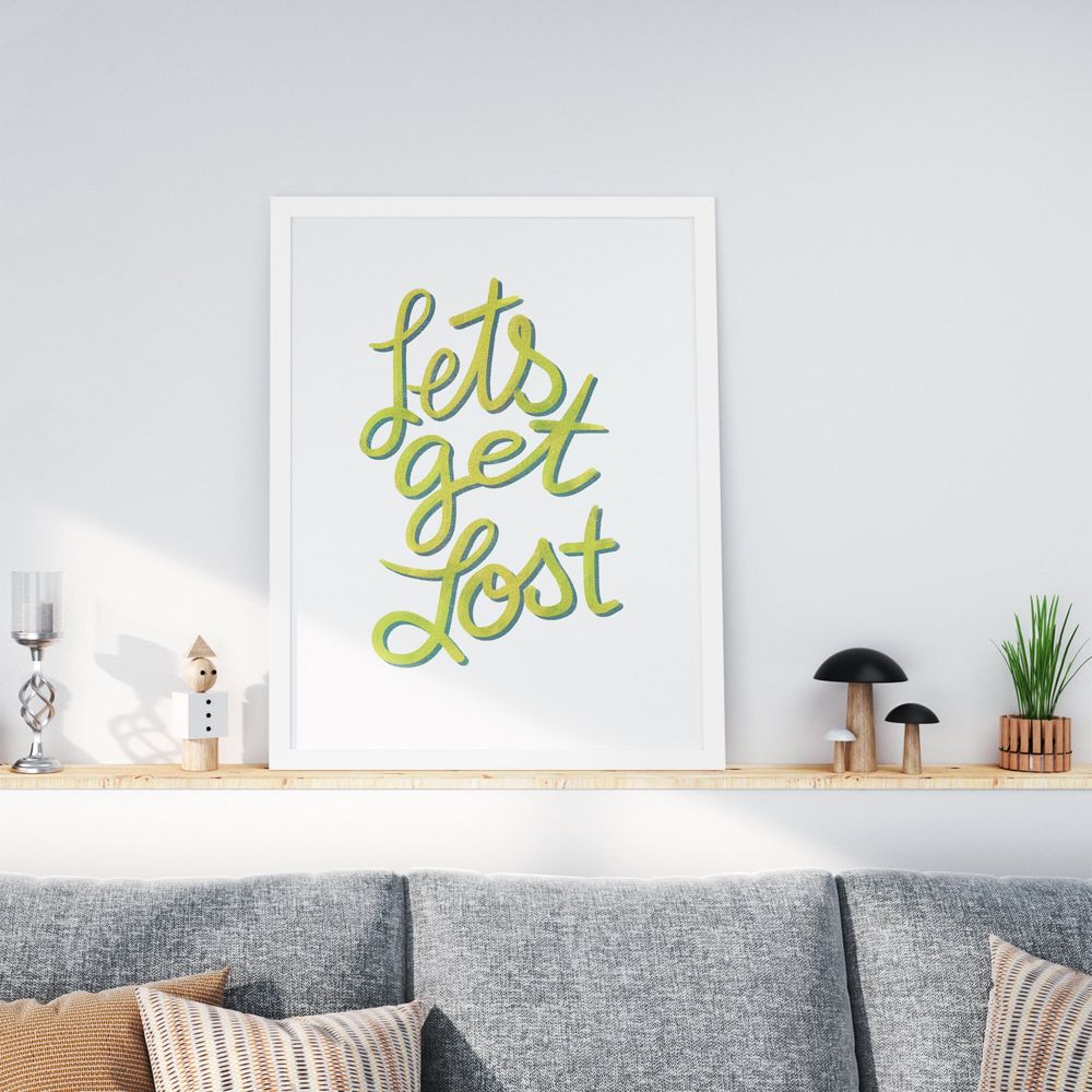 Let's Get Lost Escapist 8x10 Art Print