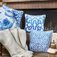 Blue Sky Tile Decorative Throw Pillow Cover Printed Home Decor 18''x 18''