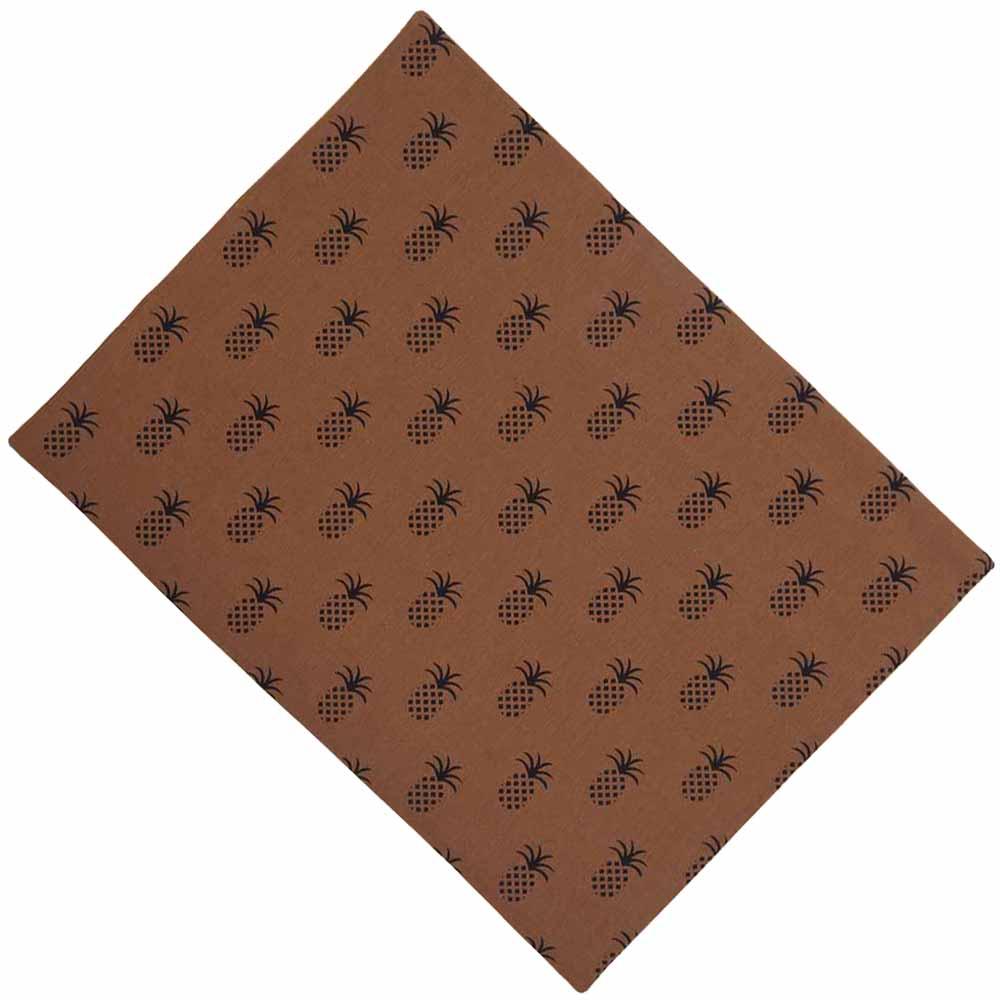 Mocha - Black Pineapple Town Placemat - Set of Six