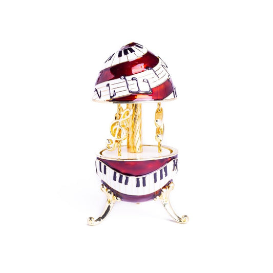 Piano Musical Carousel with Music Clef and Notes