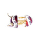 Piano Musical Carousel with Music Clef and Notes