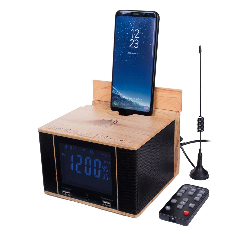 SonicCharge-Bluetooth Speaker+Wireless Charger+Universal Phone Charger and More