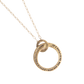 Moon Message Circle Necklace "If I could give you the moon, I would give you the moon"
