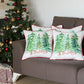 Christmas Trees Square 18" Throw Pillow Cover (Set of 4)