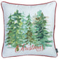 Christmas Trees Square 18" Throw Pillow Cover (Set of 4)