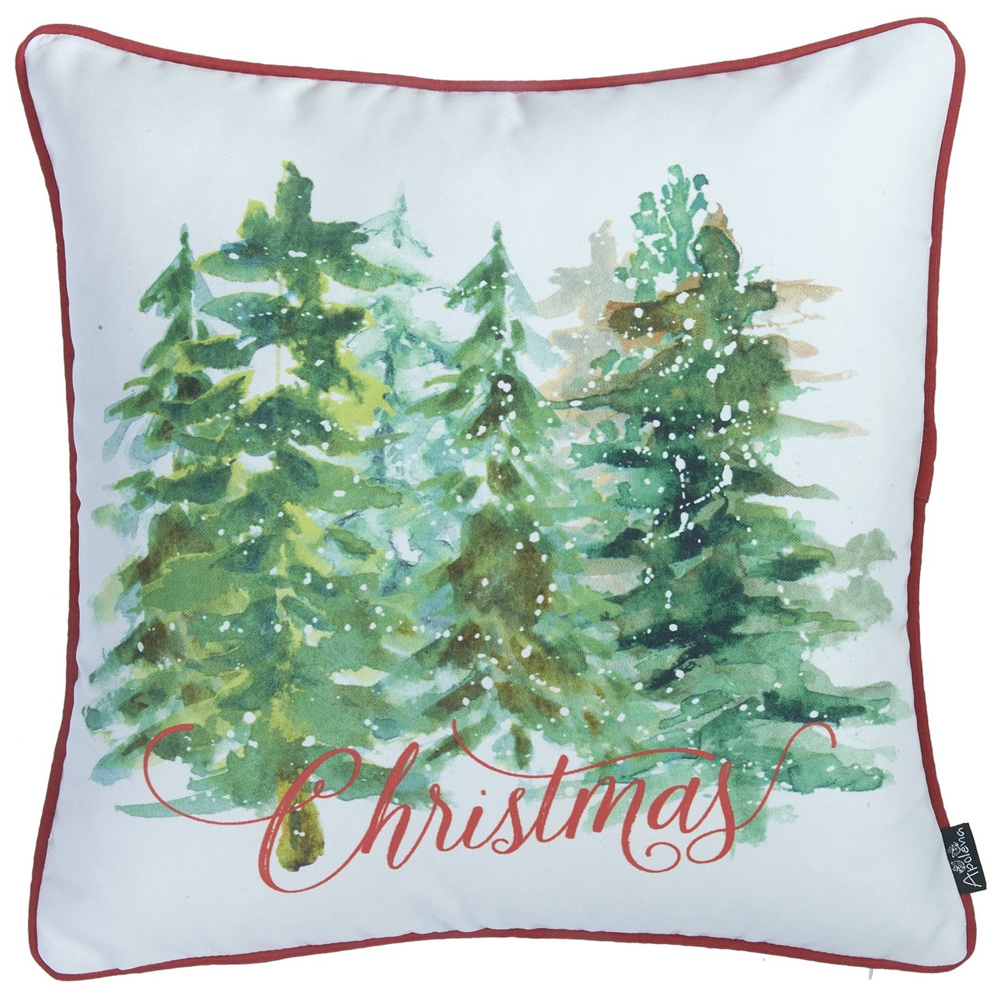 Christmas Trees Square 18" Throw Pillow Cover (Set of 4)