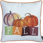 Fall Season Pumpkin Gingham  Square 18" Throw Pillow Cover (Set of 4)