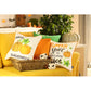 Fall Season Pumpkin Spice Harvest  Square 18" Throw Pillow Cover (Set of 4)