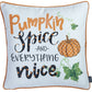 Fall Season Pumpkin Spice Harvest  Square 18" Throw Pillow Cover (Set of 4)